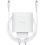 CARGADOR PARED/VIAJE USB-C 65W + CABLE USB-C 2 M MAXO BLANCO TRUST